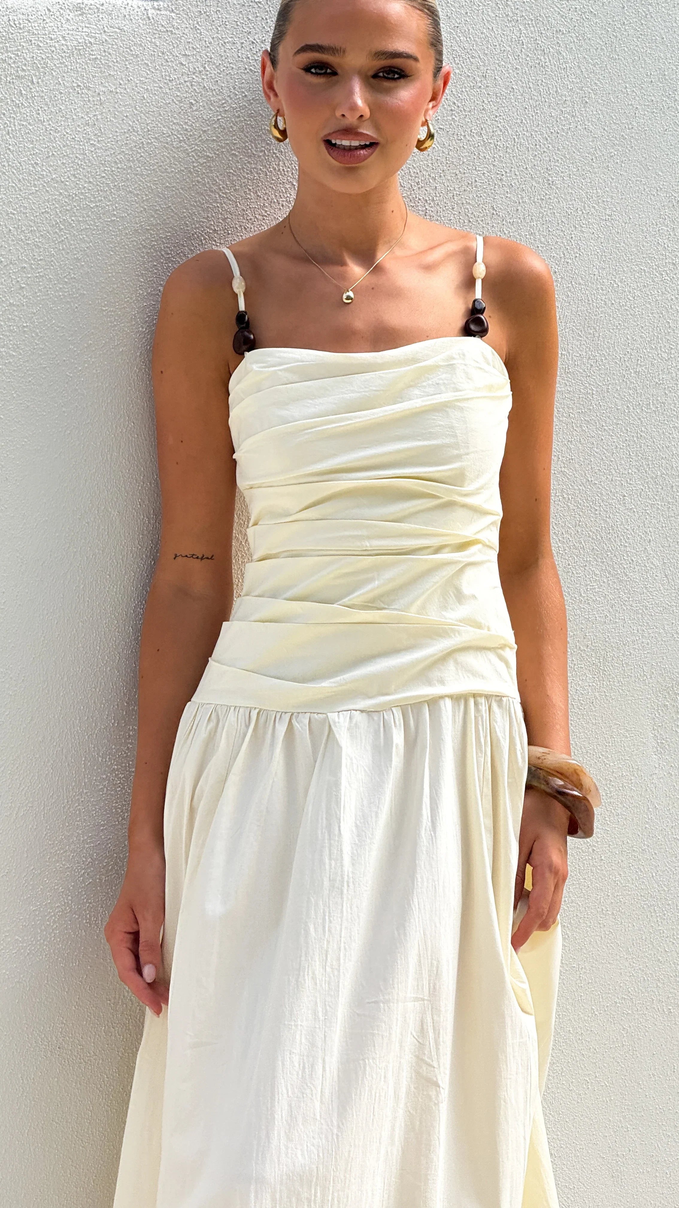 Raziela Maxi Dress Cream
