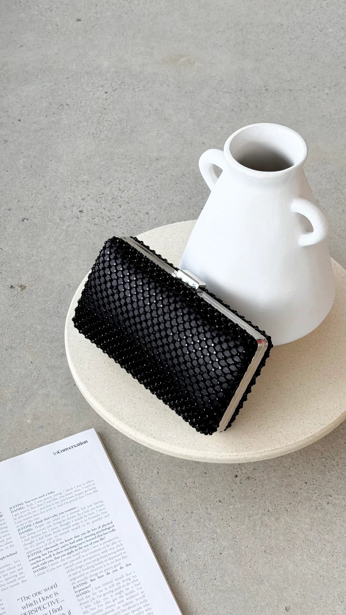 Sloan Clutch Bag Black