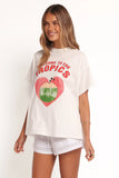 The Tropics Graphic Tee White
