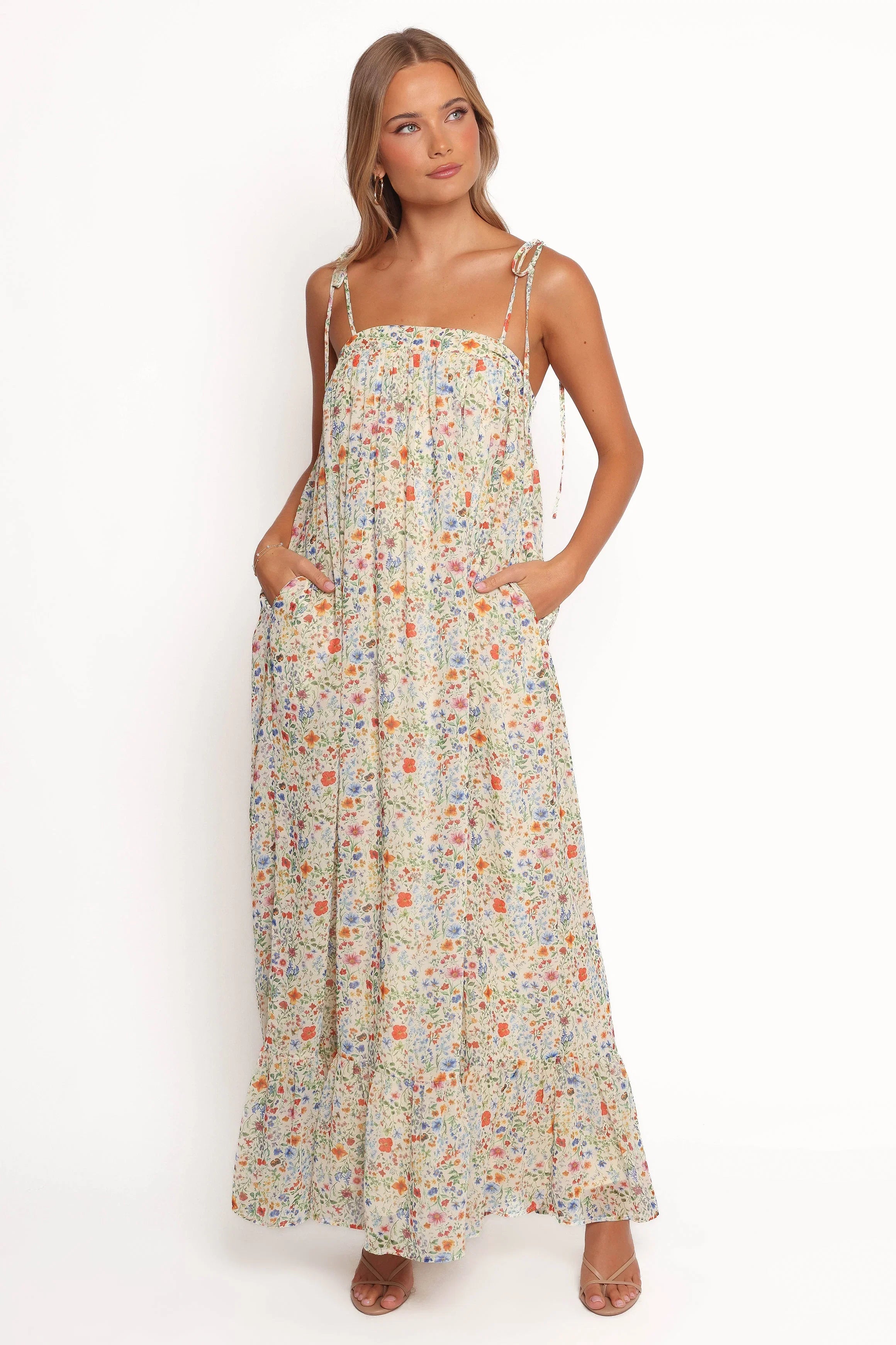 Colette Maxi Dress Garden Floral