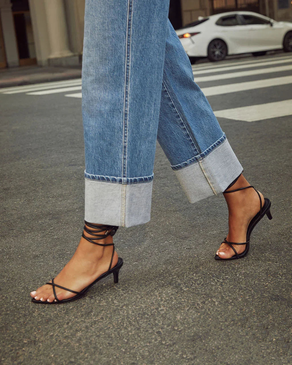 Ashland Stretch High Rise Straight Leg Jeans