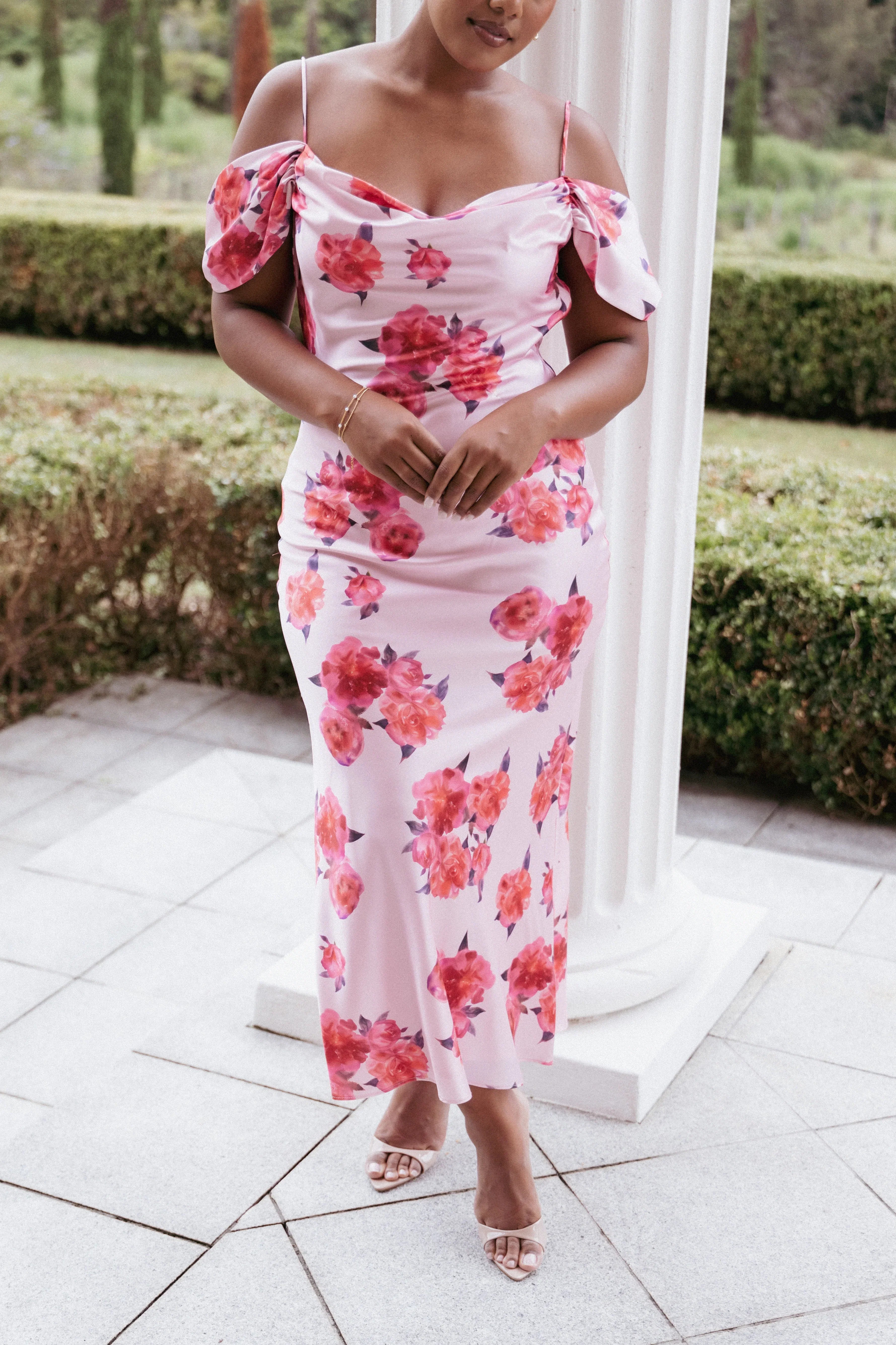Esther Midi Dress Pink