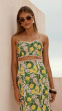 Nova Crop Top Lemon Print