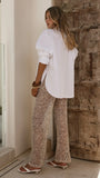 Zinnia Sequins Pant Beige