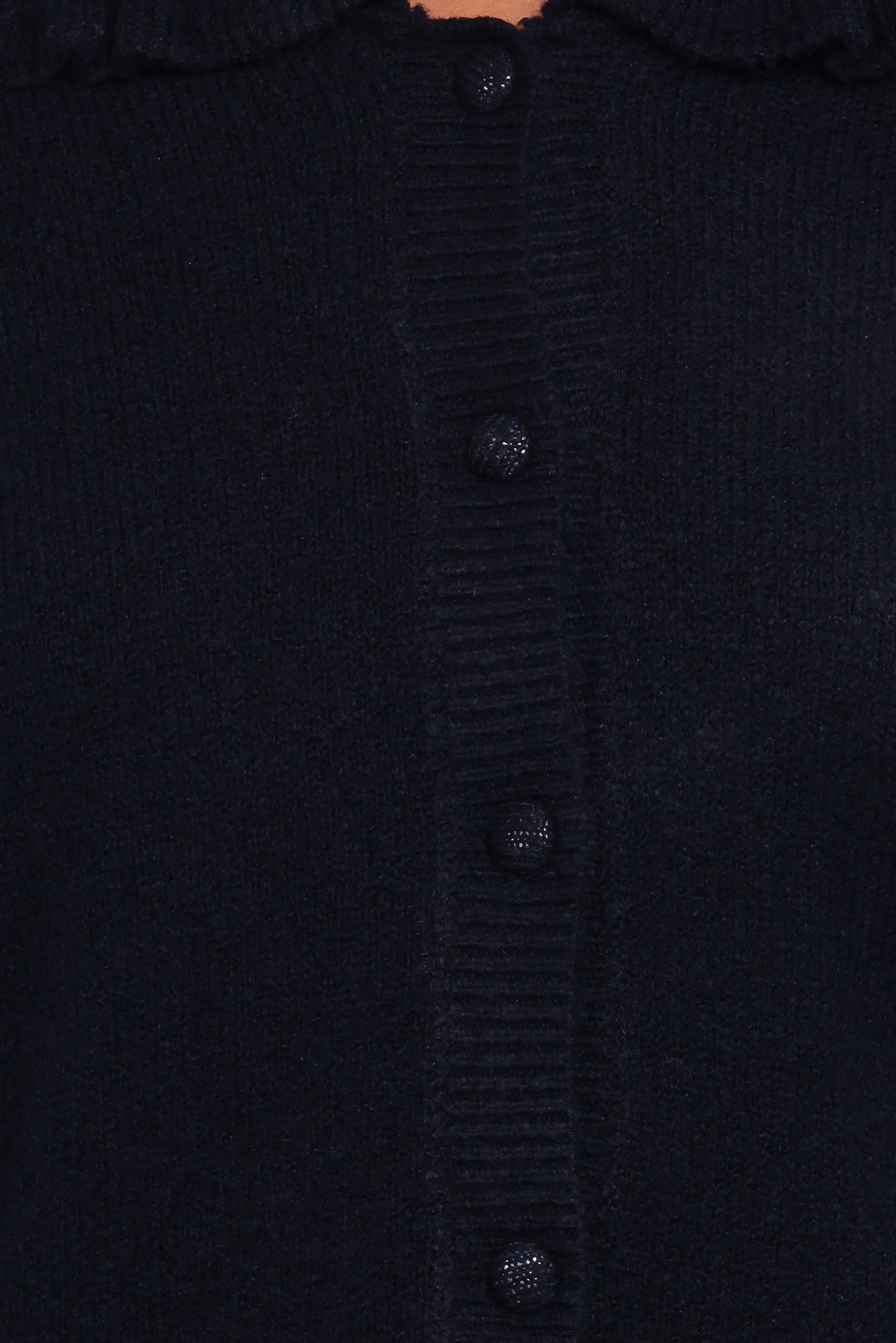 Carmello Frill Collar Cardigan Navy