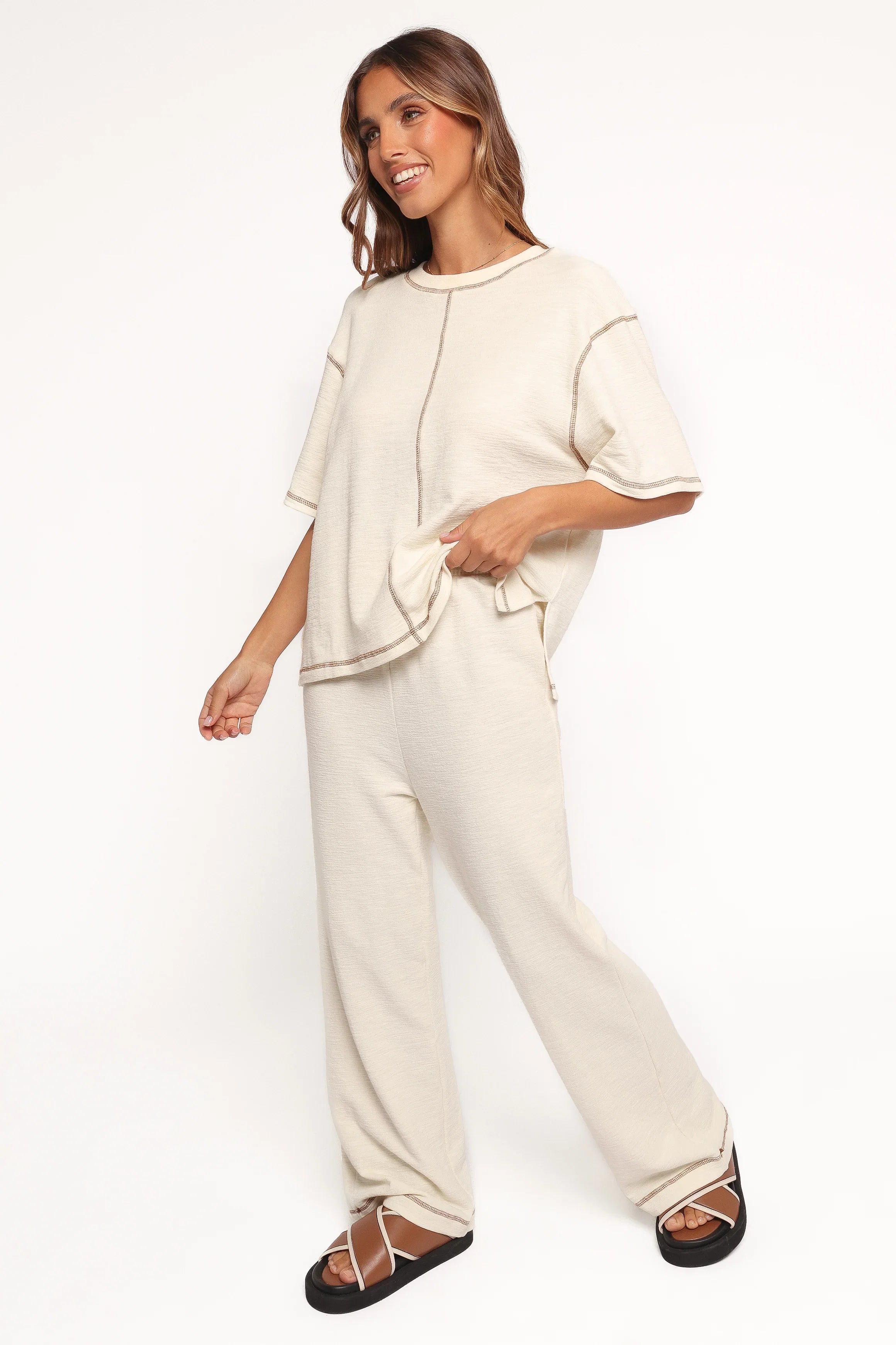 Angler Knit Set Cream
