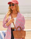 Picnic Date Woven Top Handle Tote Bag