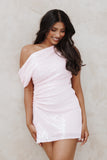 Lavine Mini Dress Pink Sequin