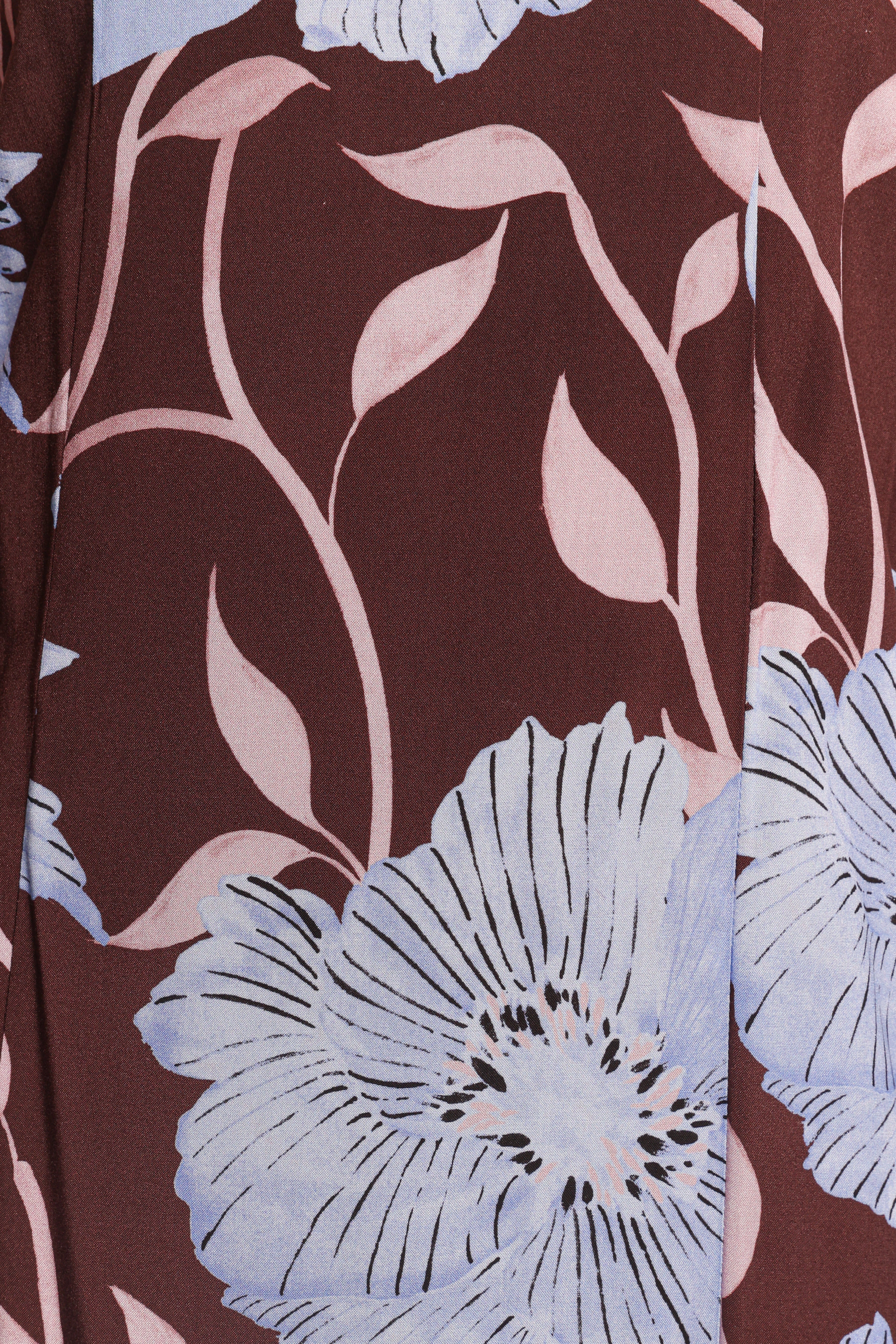 Ottavia Strapless Maxi Dress Blue Poppies