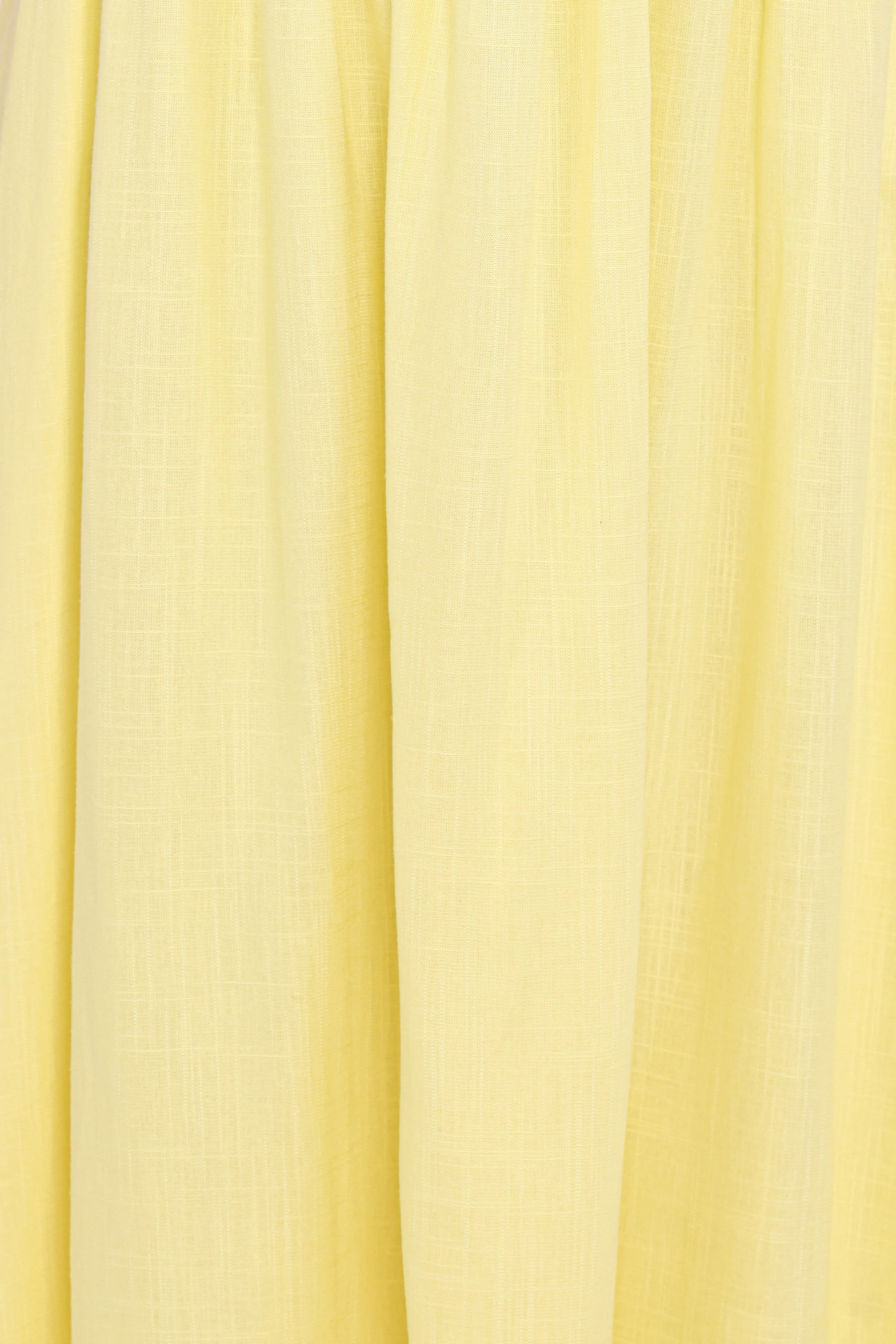 Kayt Strapless Dress Butter Yellow