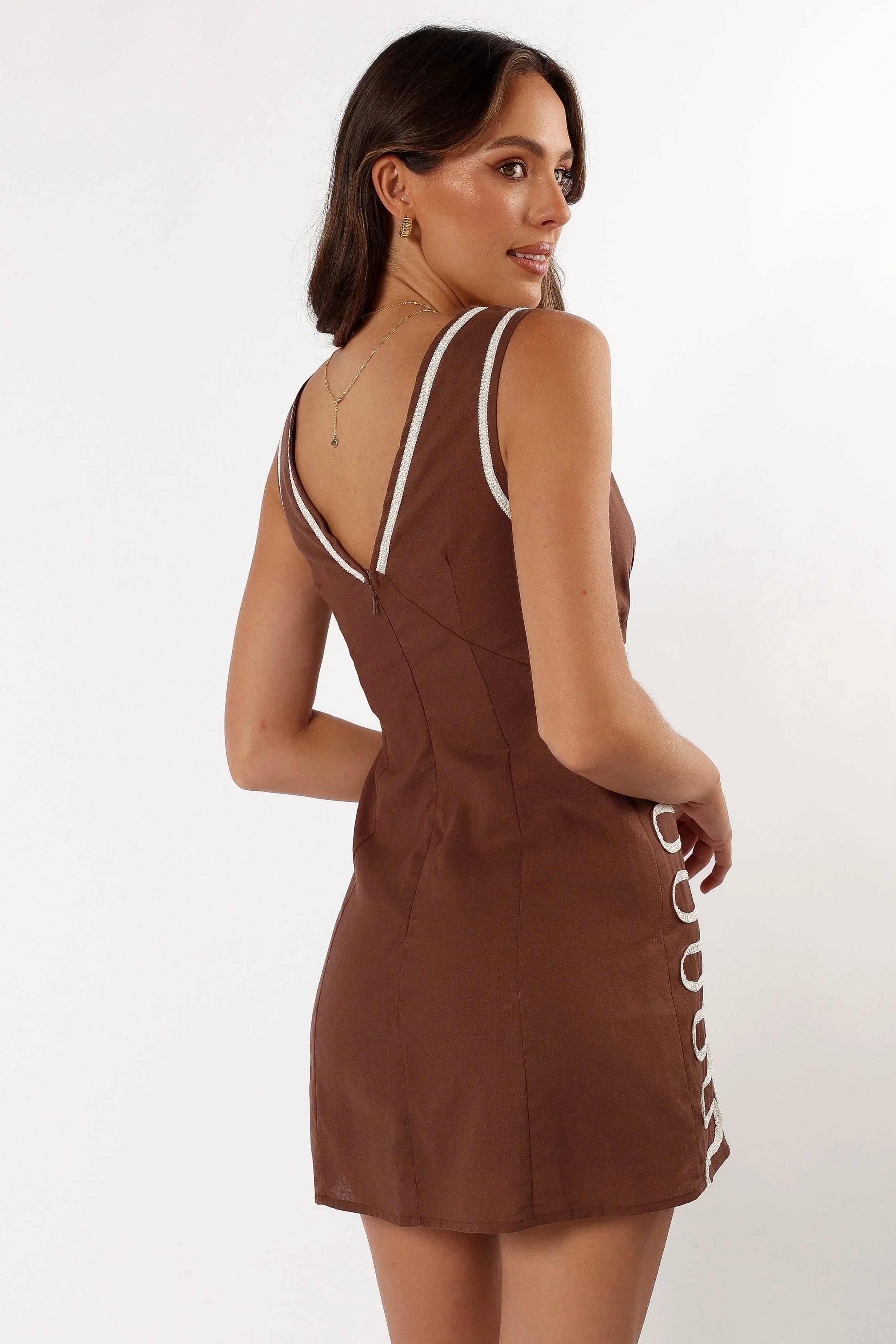 Alexa Mini Dress Chocolate