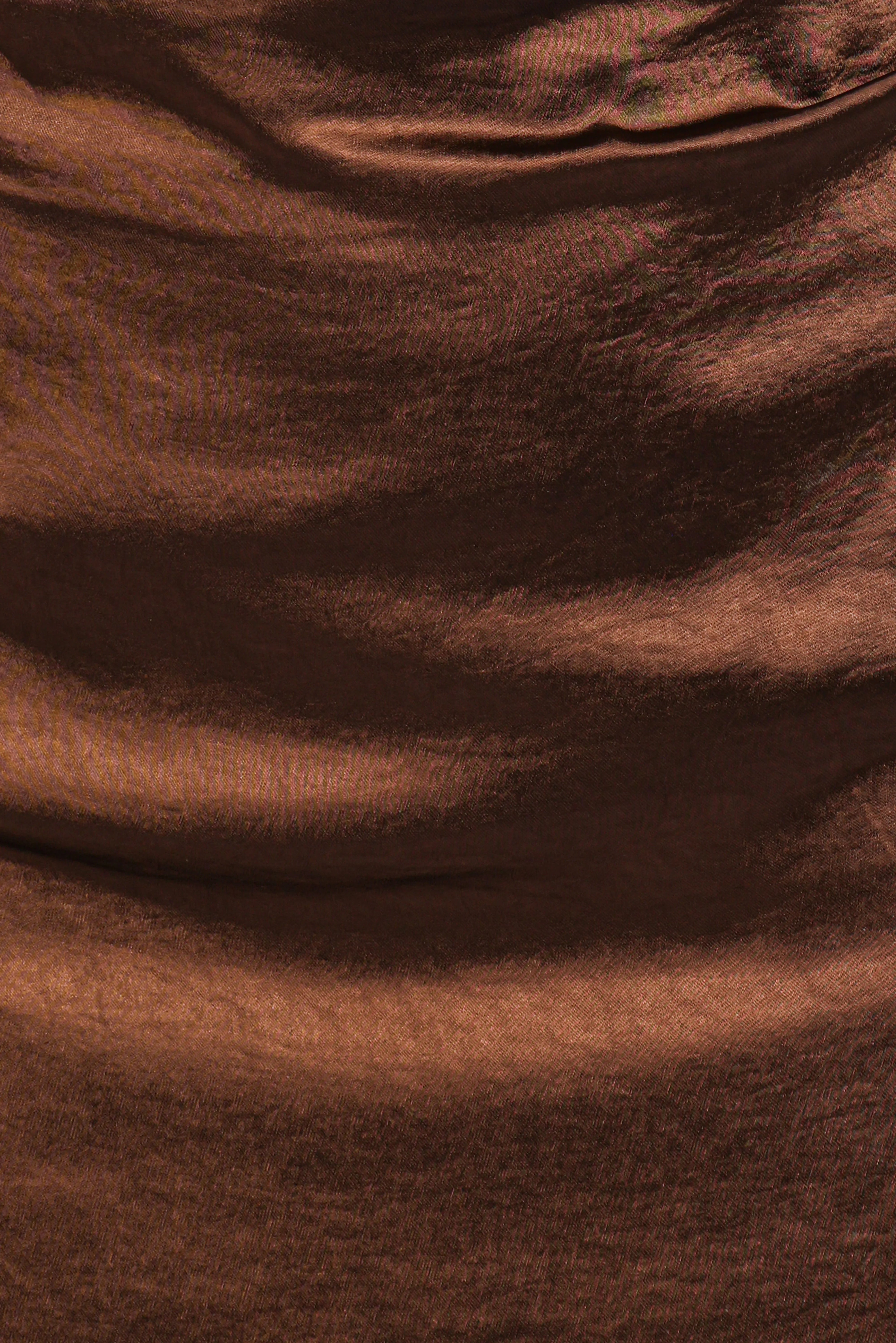 Chance Long Sleeve Mini Dress Brown