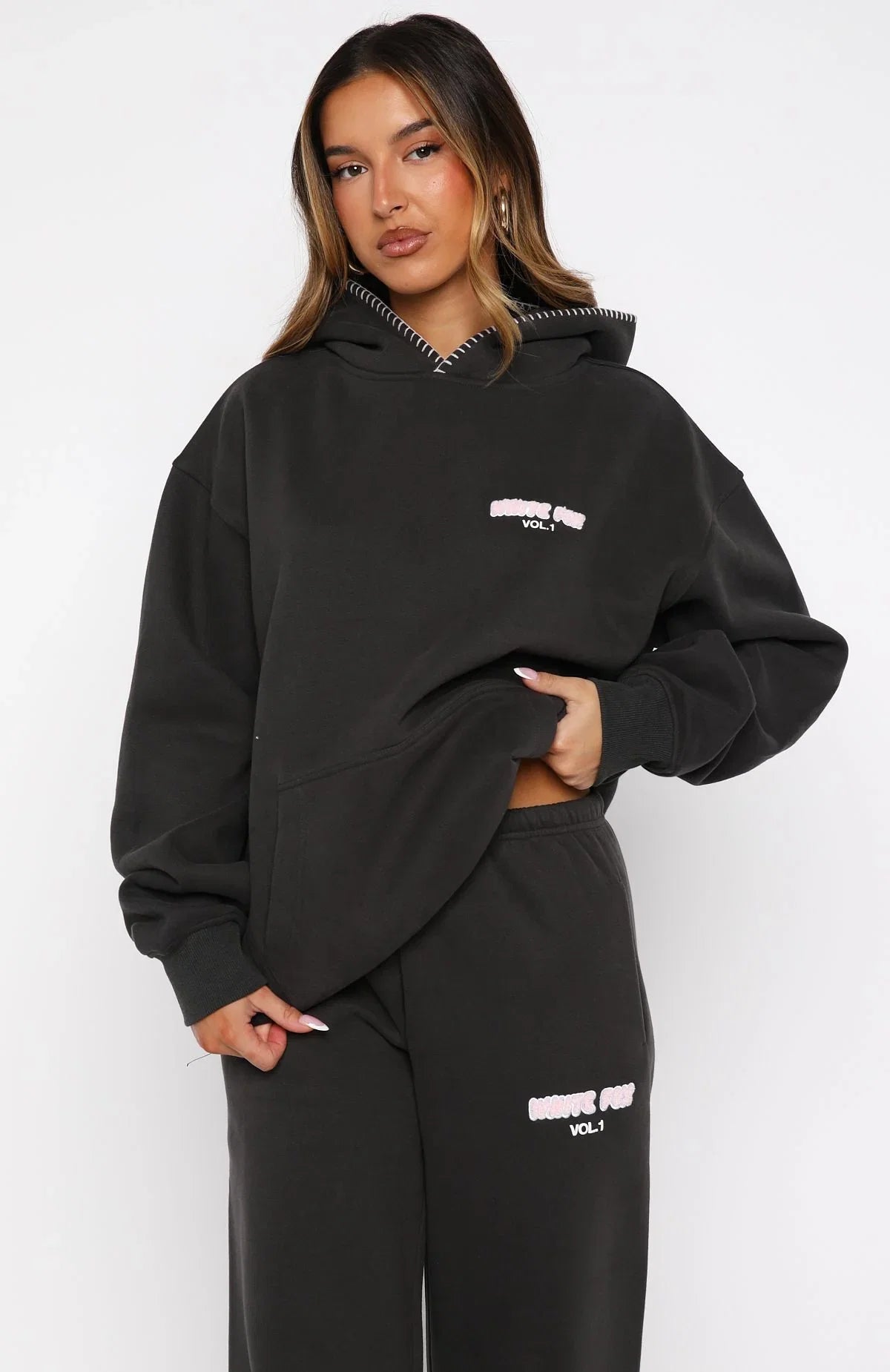 Vol 1 Oversized Hoodie Charcoal