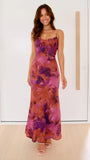 Margie Midi Dress Dark Rose