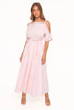 Nellie Midi Dress Petal Pink