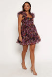 Fiorella Mini Dress Plum Floral