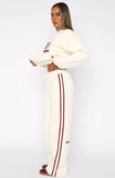 11th Street Out About Wide Leg Sweatpants Cake Batter