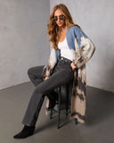 Glacielle Abstract Duster Cardigan