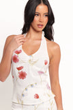 Fletch Halterneck Top Ditsy Floral