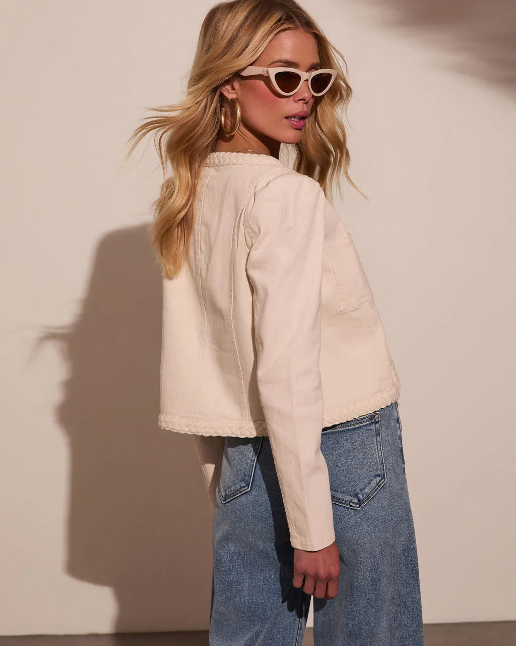 Sidney Braided Trim Twill Jacket
