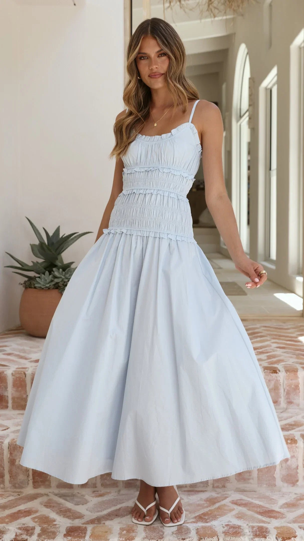 Vida Maxi Dress Blue
