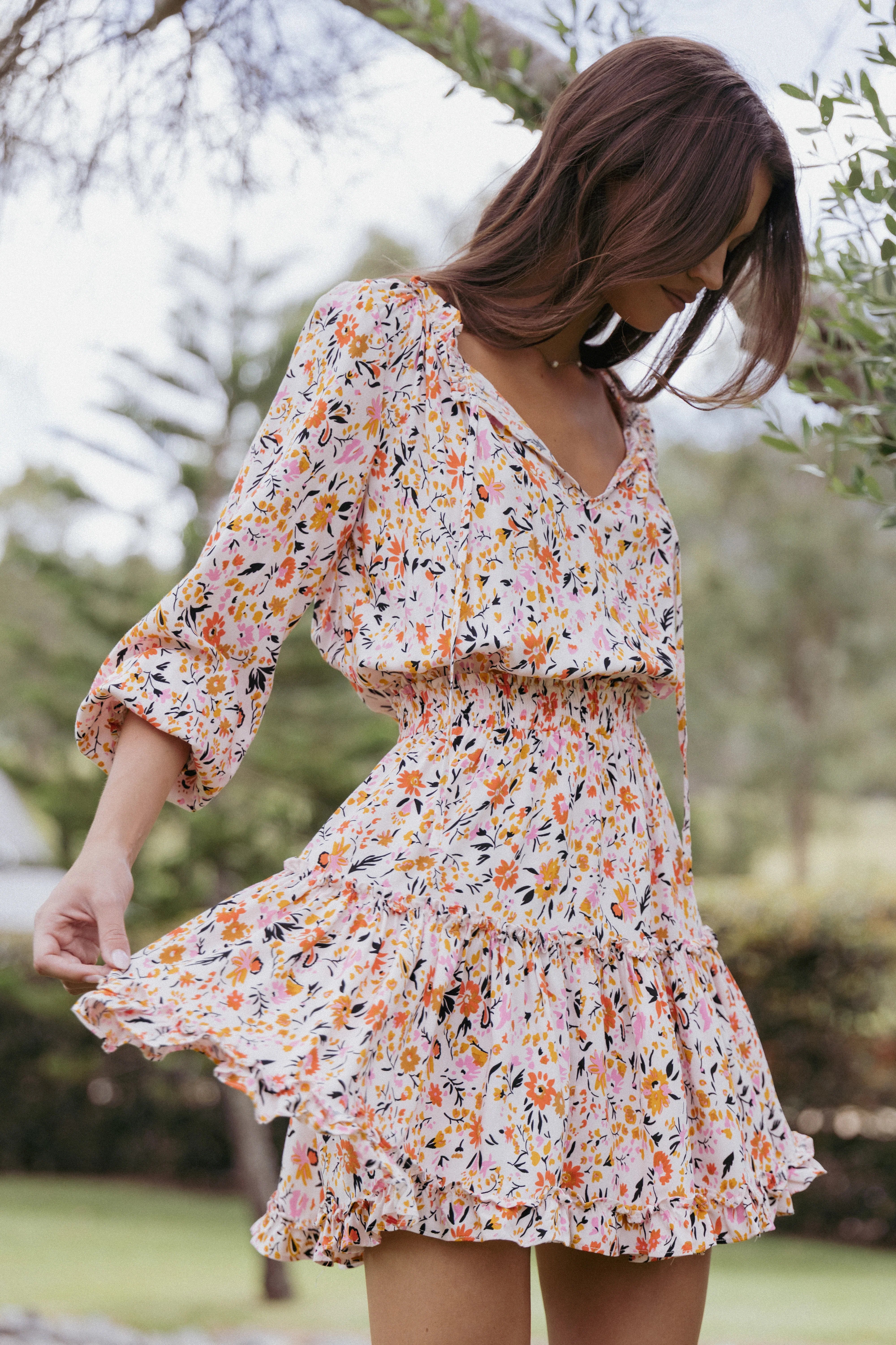 Kealan Dress Pink Ditsy floral