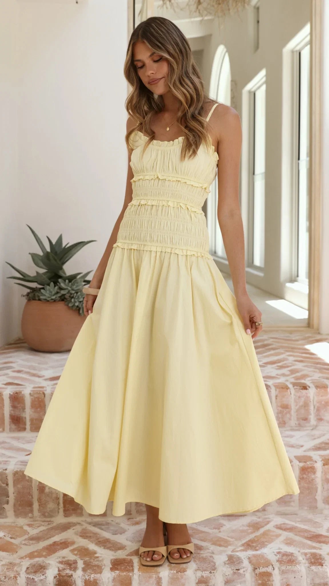 Vida Maxi Dress Yellow