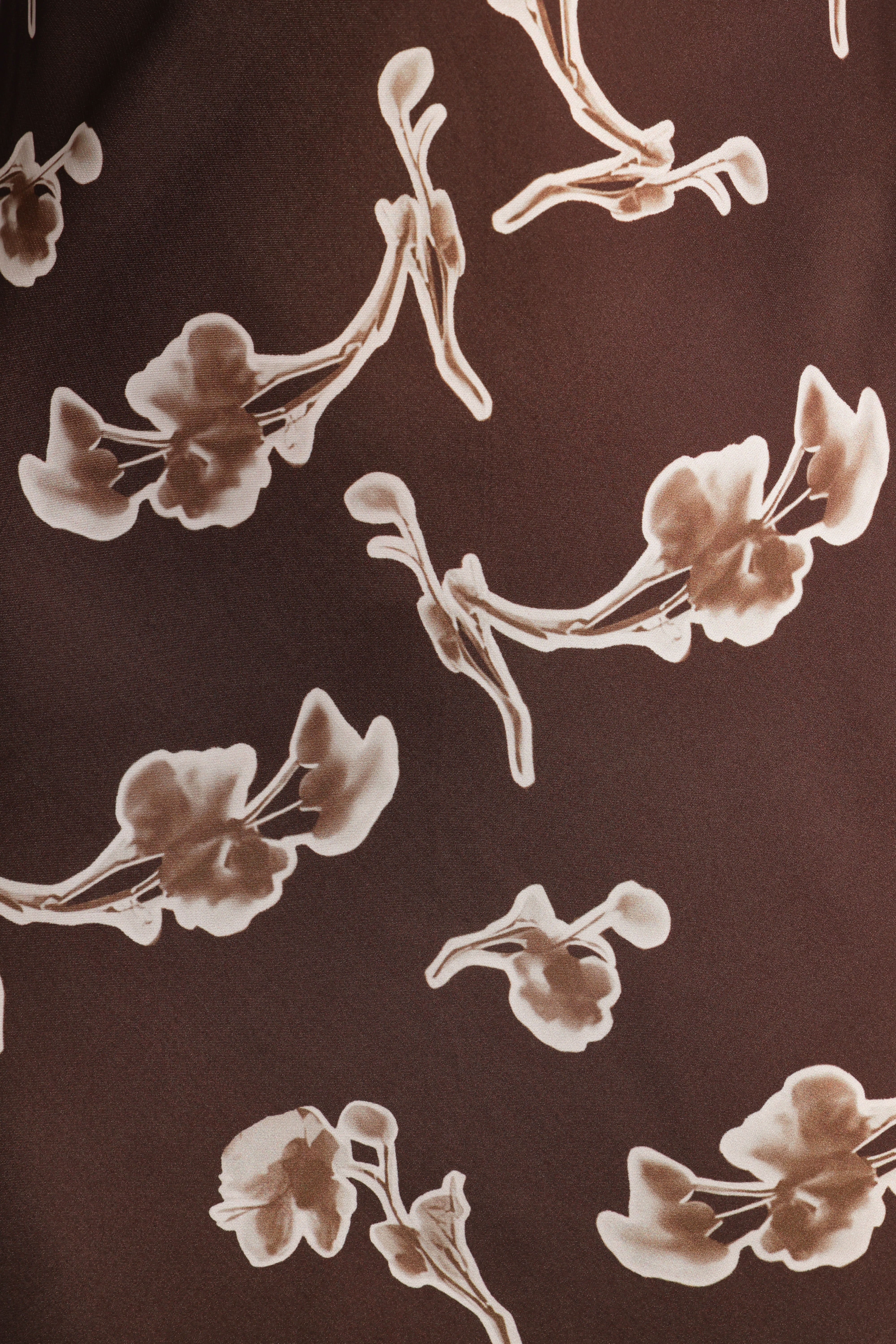Maia Long Sleeve Maxi Dress Chocolate Orchid