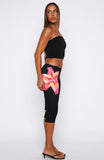 Call Me Trouble Capri Pants Midnight Blossom