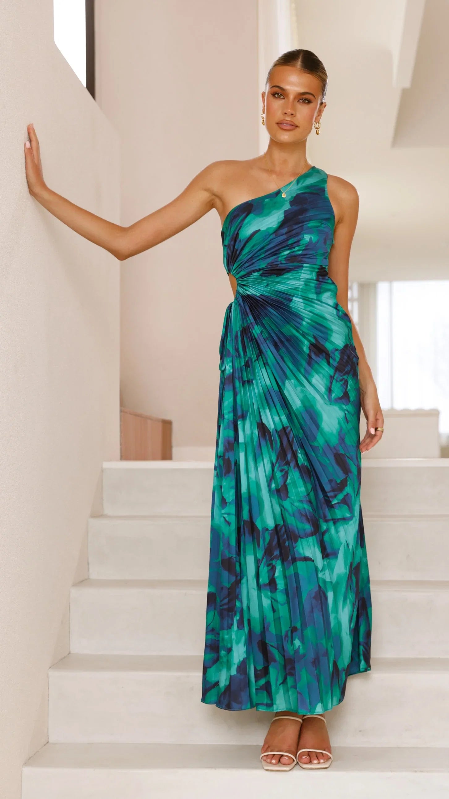Laken Maxi Dress Green Print