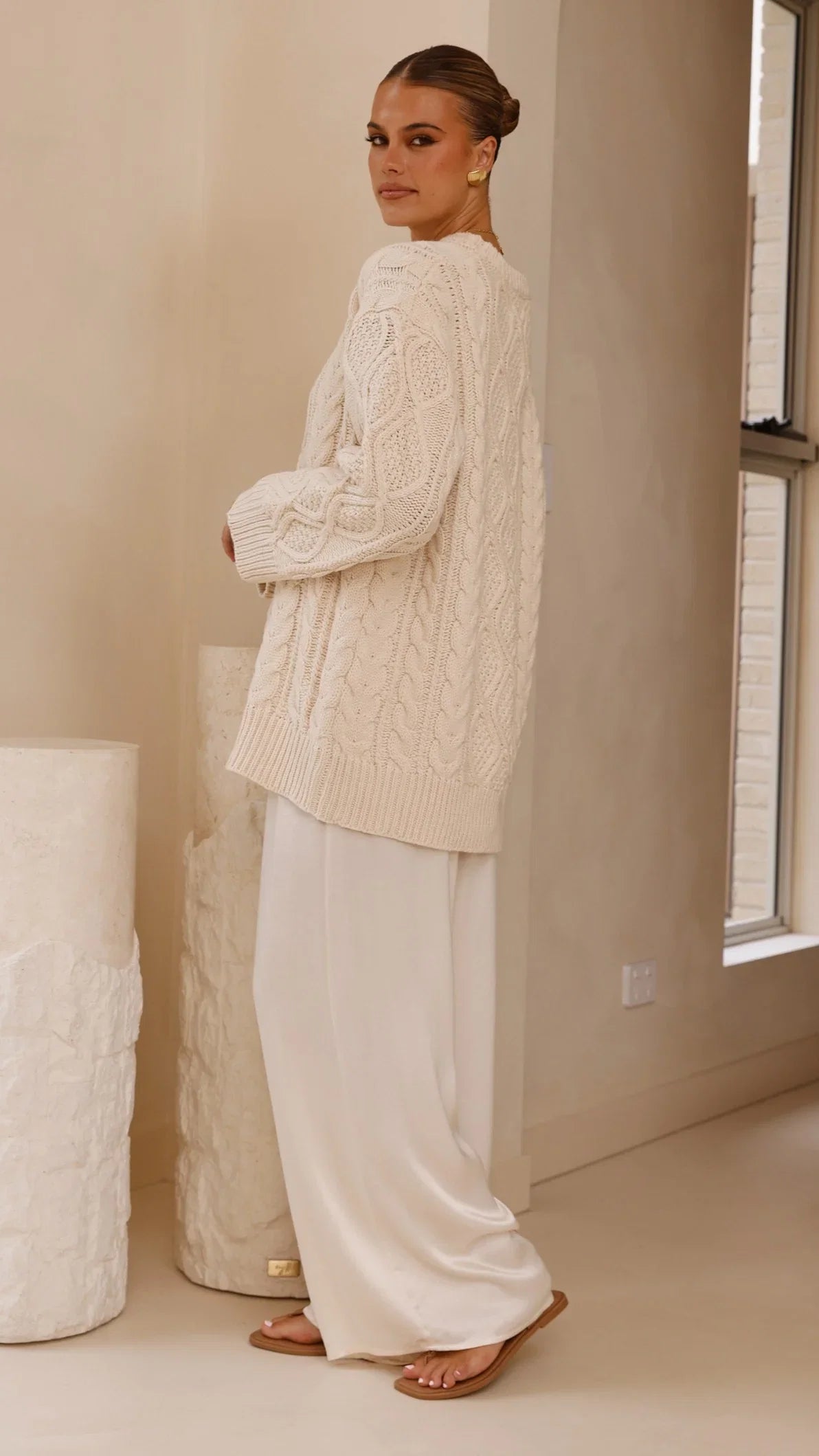 Luna Knit Sweater Cream