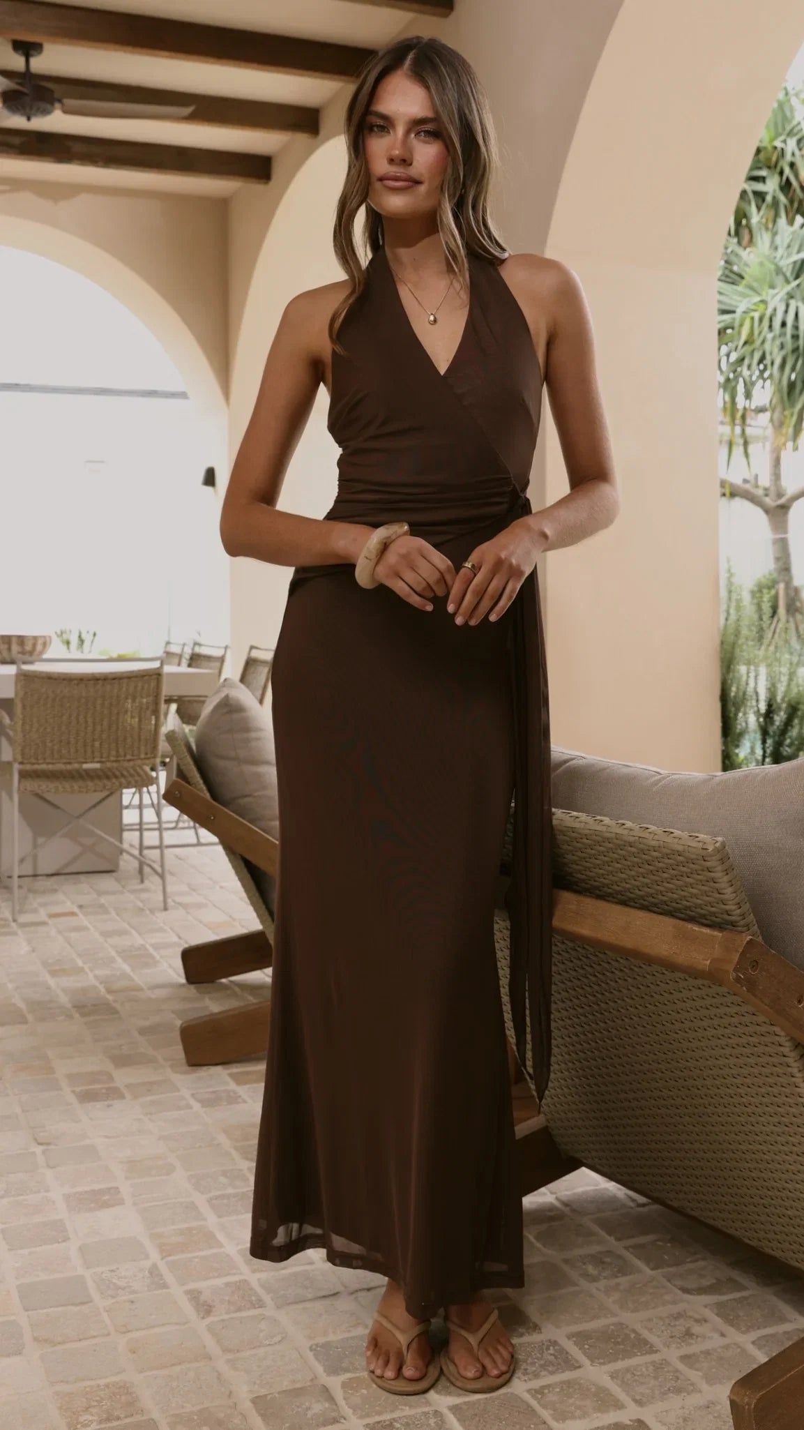 Joslin Maxi Dress Chocolate