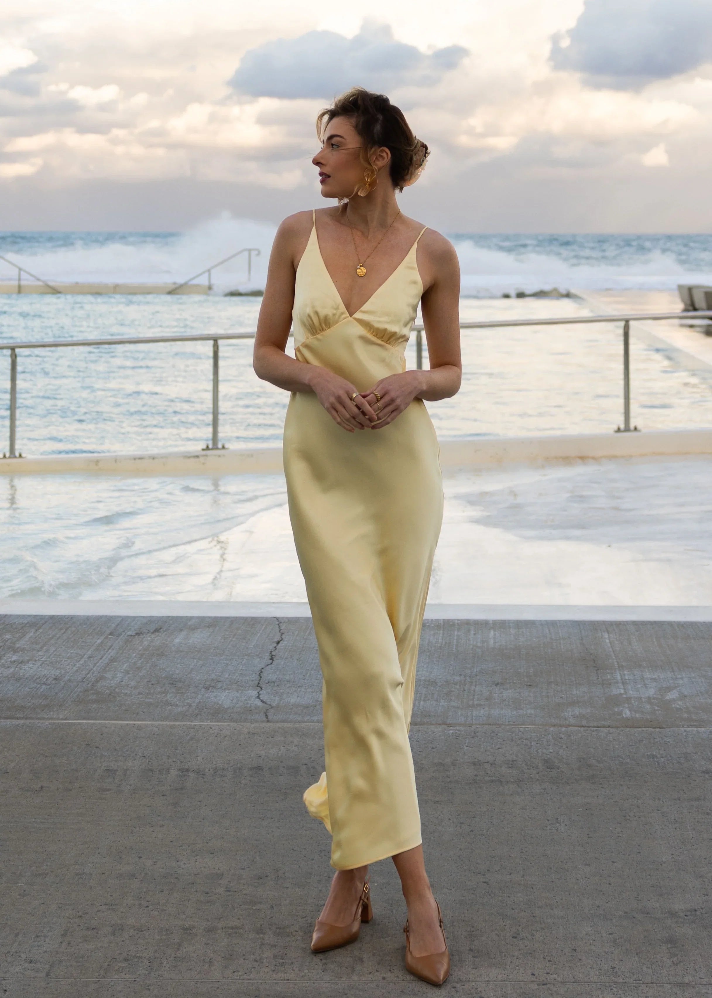 Ziah Maxi Dress Lemon