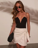Amorette Split Neck Bodysuit