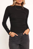 Nissa Long Sleeve Top Black