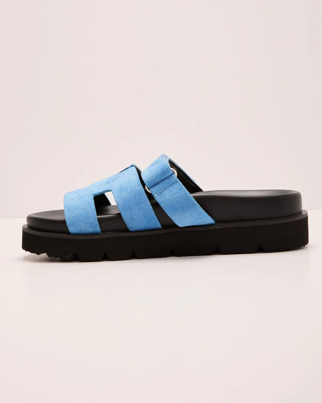 Kensington Faux Suede Platform Slides