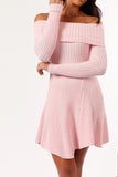 Francisco Long Sleeve Mini Dress Pink