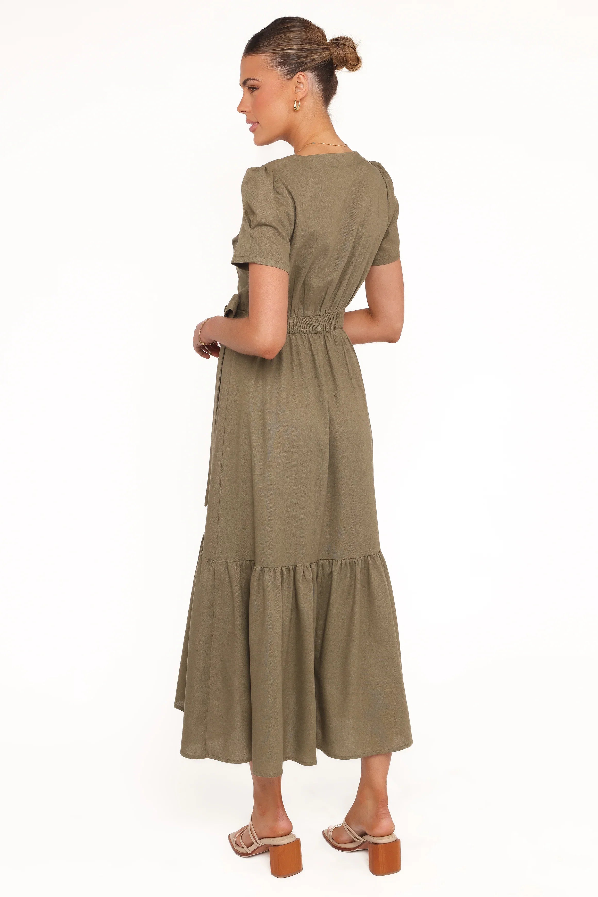 Leontine Midi Dress Olive