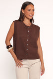 Weston Knit Vest Dark Chocolate