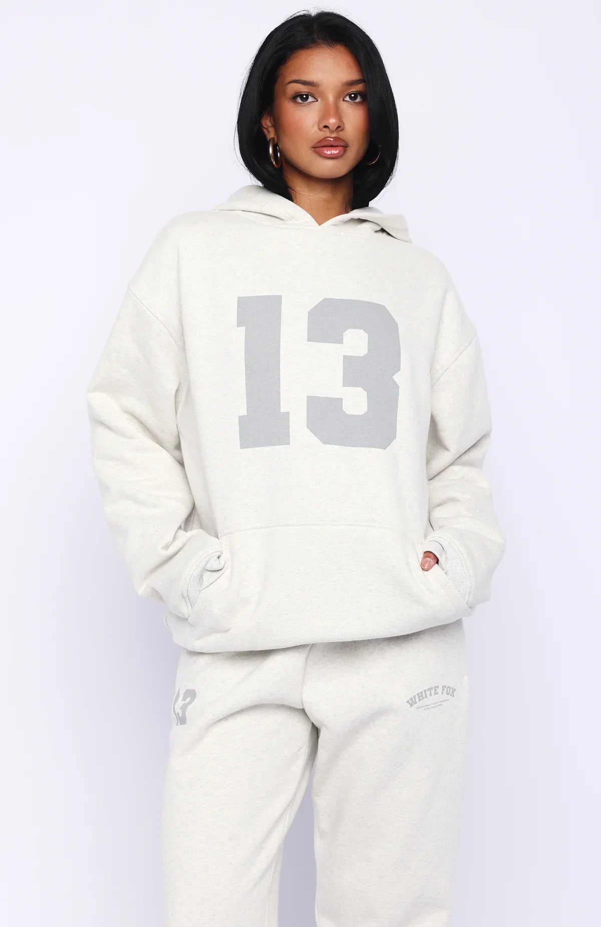 Its Your Chance Oversized Hoodie Grey Marle