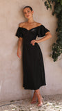 Louisa Midi Dress Black