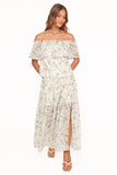 Vanessa Maxi Skirt Set Green Leaf