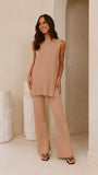 Megan Knit Pants Camel