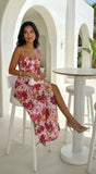 Floréa Bodice Floral Maxi Dress Pink