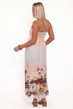 Marcia Midi Dress Sunset Print