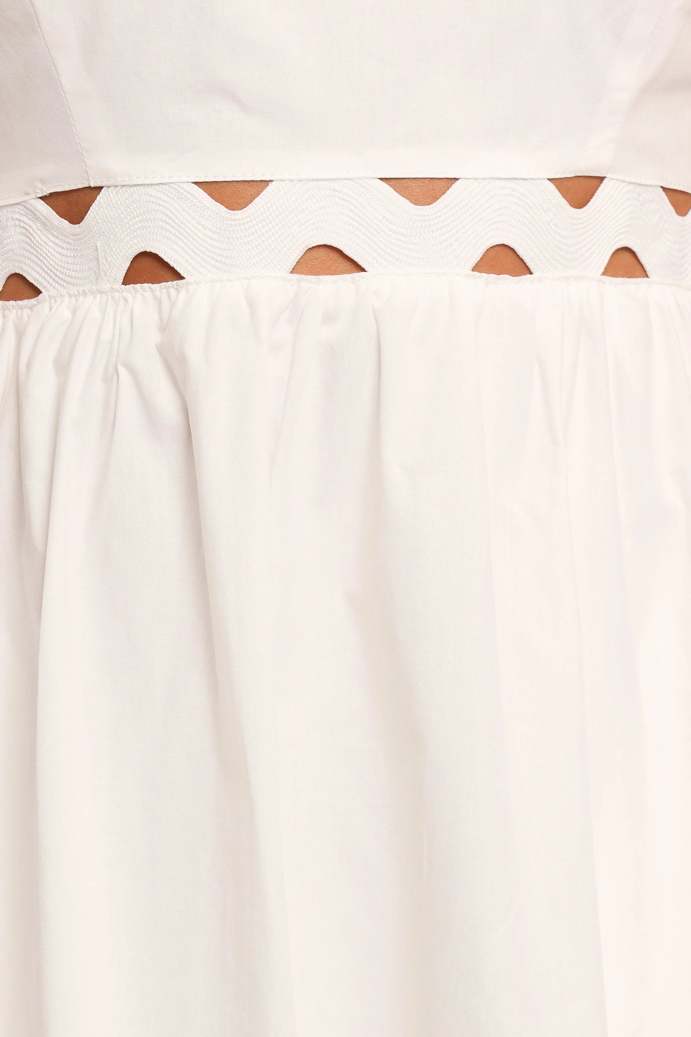 Angelus Midi Dress White