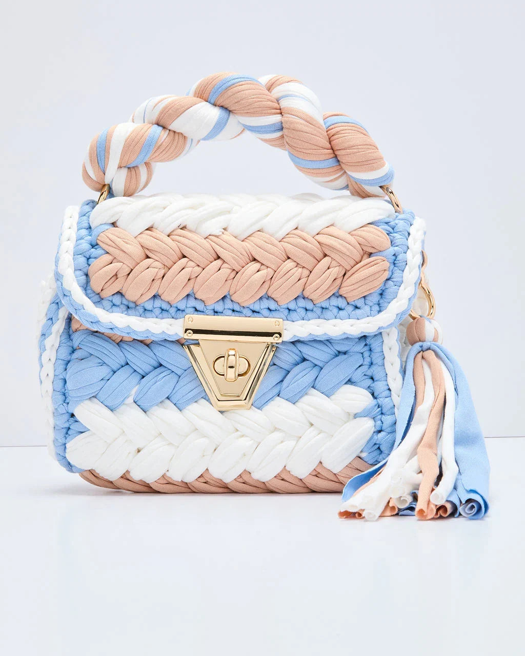 Resort Only Braided Top Handle Bag