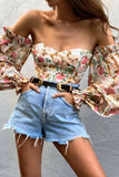 Acantha Bodysuit Beige Floral