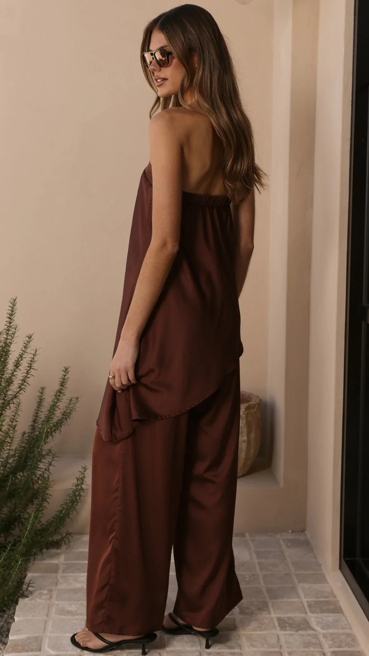 Tova Strapless Top Chocolate