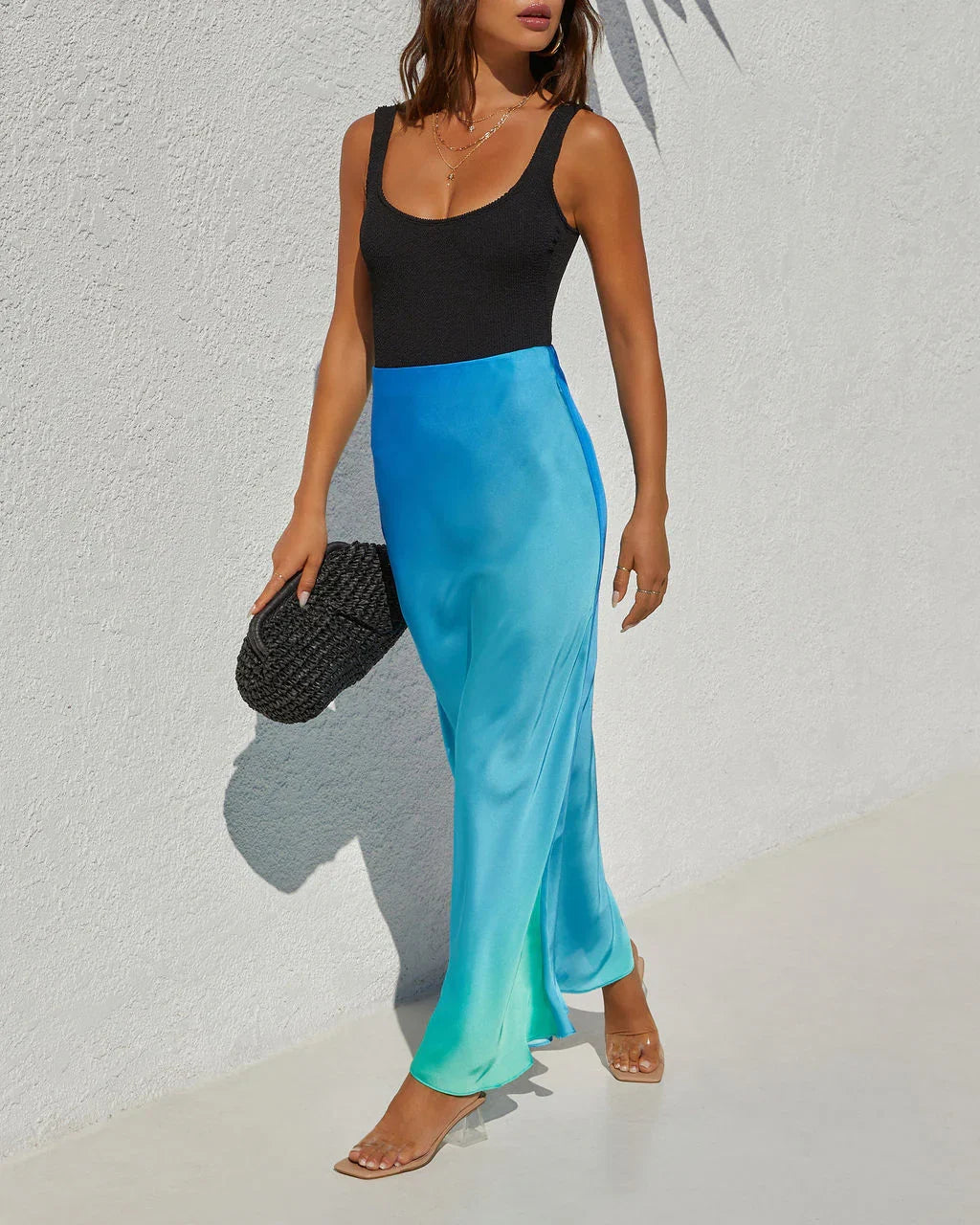 Mindee Ombre Maxi Skirt